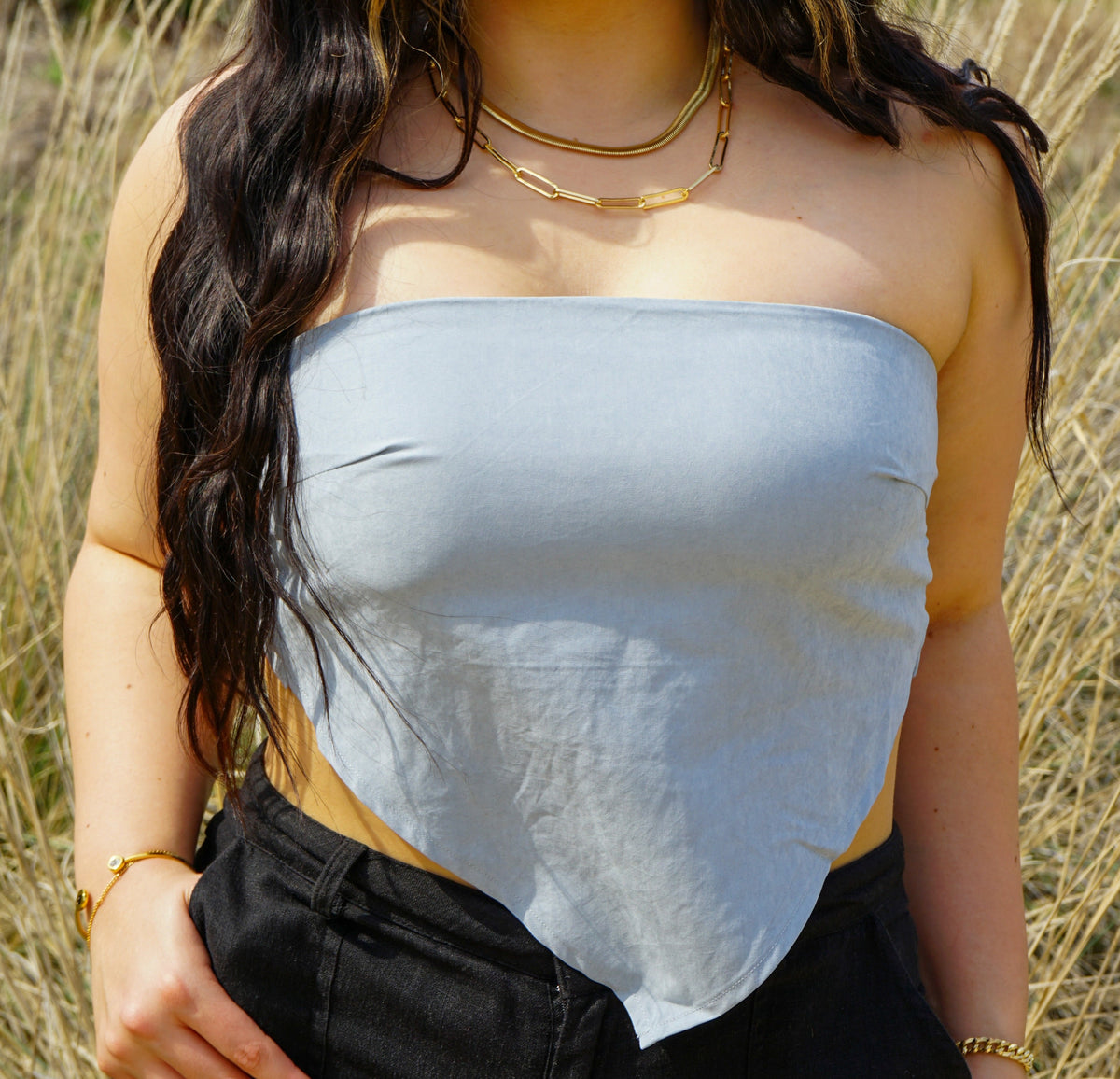 Sky Bandana Top