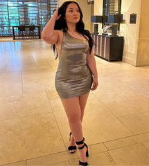 Adrienne Metallic Dress